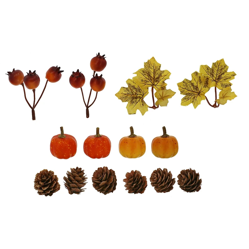 Pumpkin, Pinecone, Maple Leaf & Berry Mix, 14ct. by Ashland®