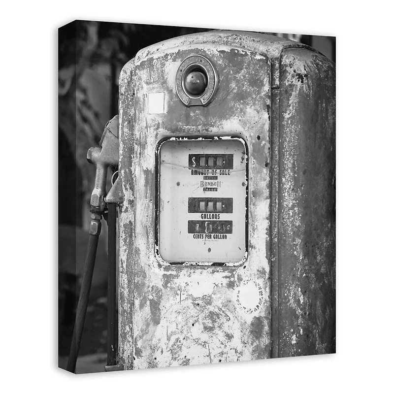 Rustic Gas Pump 16" x 20" Canvas Wall Art