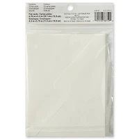 10 Sets of Ivory Flat Envelopes & Cards by Recollections™, 4.25" x 5.5"