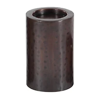 Brown Metal Industrial Candle Holder Set