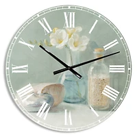 Designart 'Pastel Bath Ii Farmhouse Wall Clock