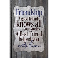 A Good Friend Knows Wood Plaque