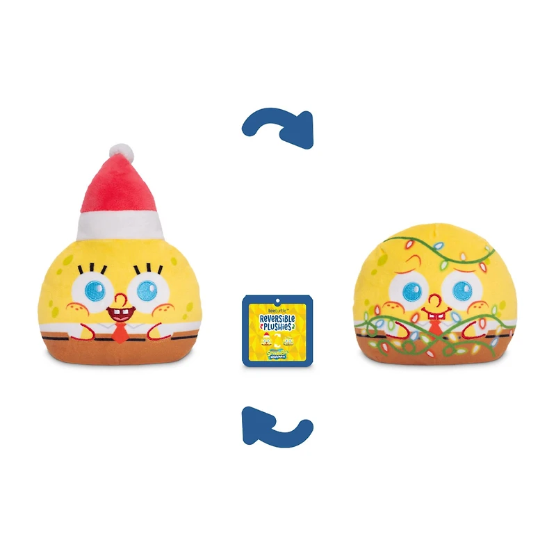 4" SpongeBob SquarePants™ Hat & Lights Holiday Reversible Plushie