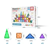 PicassoTiles® 40-Piece Travel Size Building Block Tile Set