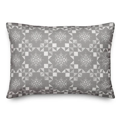 Neutral Christmas Pattern Throw Pillow