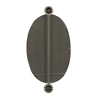 29" Oval Wood Wall Mirror