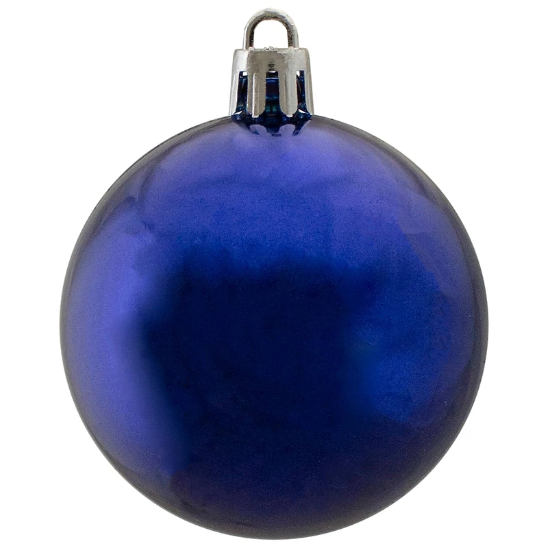 60ct Shiny Royal Blue Shatterproof Ball Ornaments
