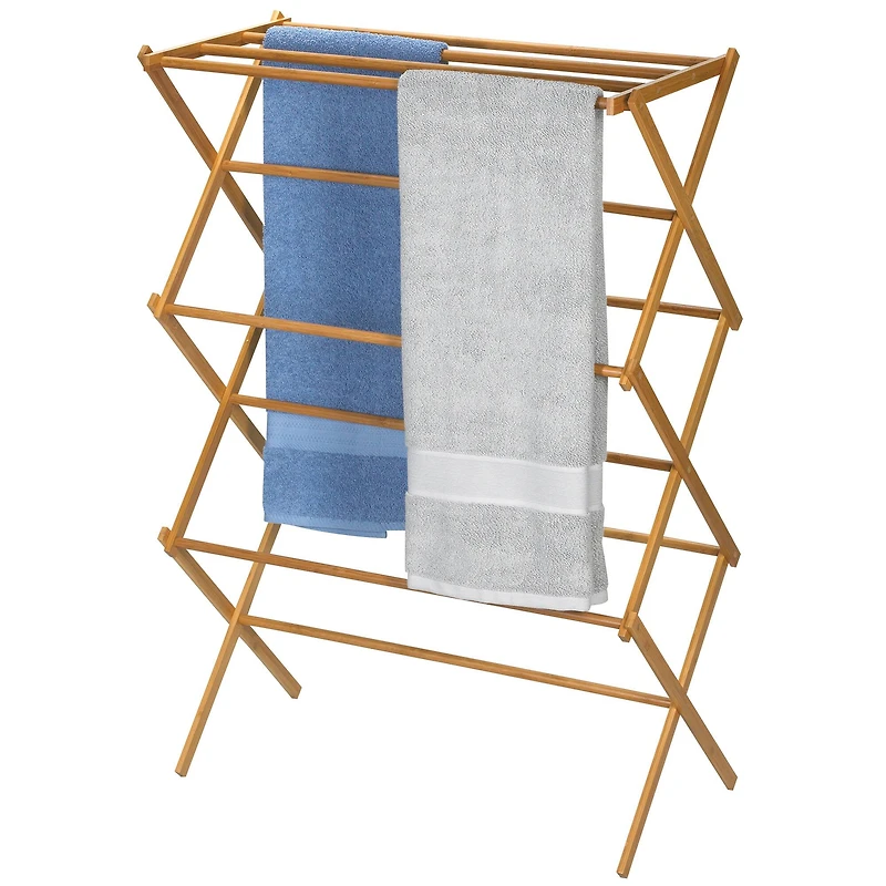 Household Essentials Drying Rack (Bamboo, 29")