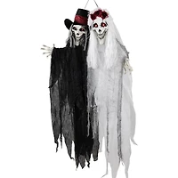 47" Lit Vampire Couple with Sound Halloween Decoration 