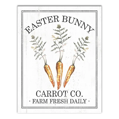Easter Bunny Carrot Co. Canvas Wall Art