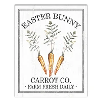 Easter Bunny Carrot Co. Canvas Wall Art