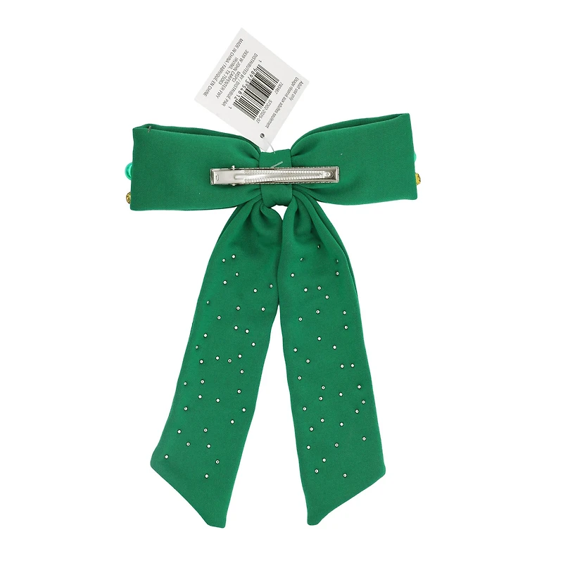 Beaded Hair Bow Clip by Celebrate It