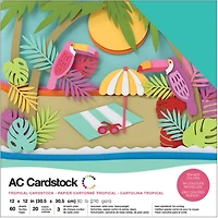 American Crafts™ Tropical Variety Cardstock Pack 12" x 12"