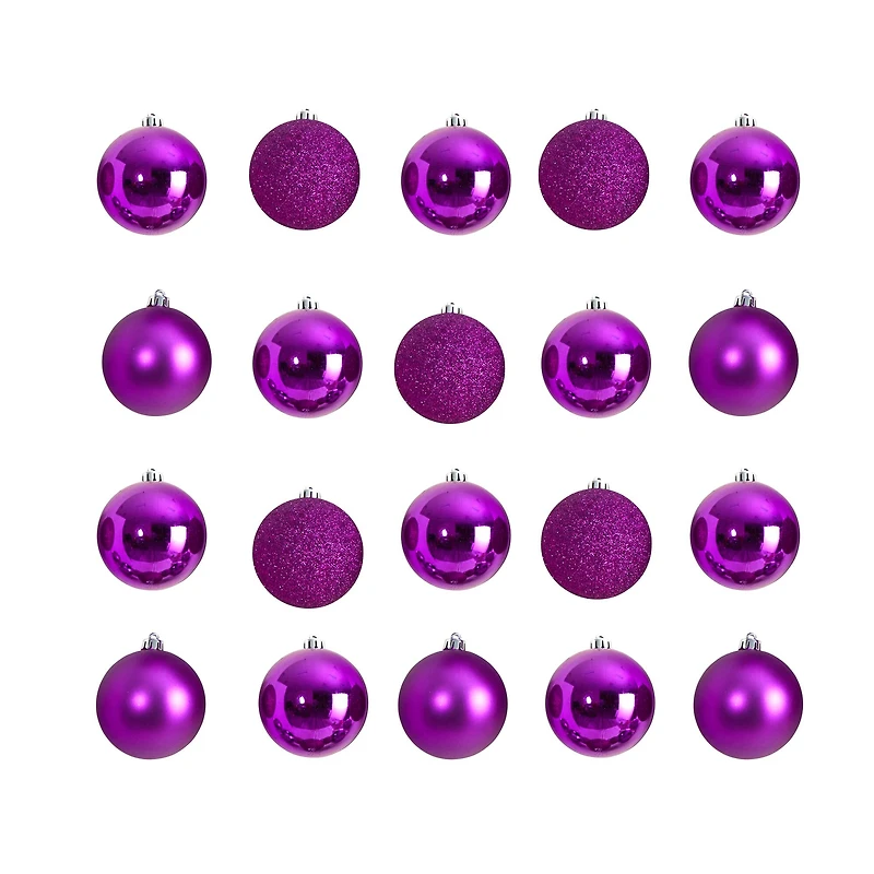 20ct. 3" Shatterproof Christmas Ornaments