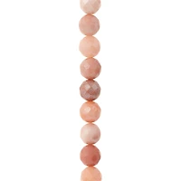 12 Pack: Peach Aventurine Silverite Faceted Round Beads by Bead Landing™, 8mm