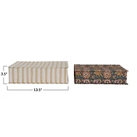 Hello Honey® Fabric Covered Storage Boxes with Designs, 2ct.