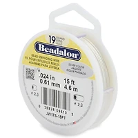 Beadalon® 0.61mm Silver 19 Strand Bead Stringing Wire, 15ft.