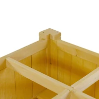 3ft. Wooden Raised Garden Bed Planter Box With Shelf