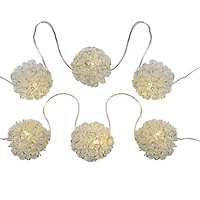 18ct. Warm White LED Silver Wire Ball String Lights by Ashland®