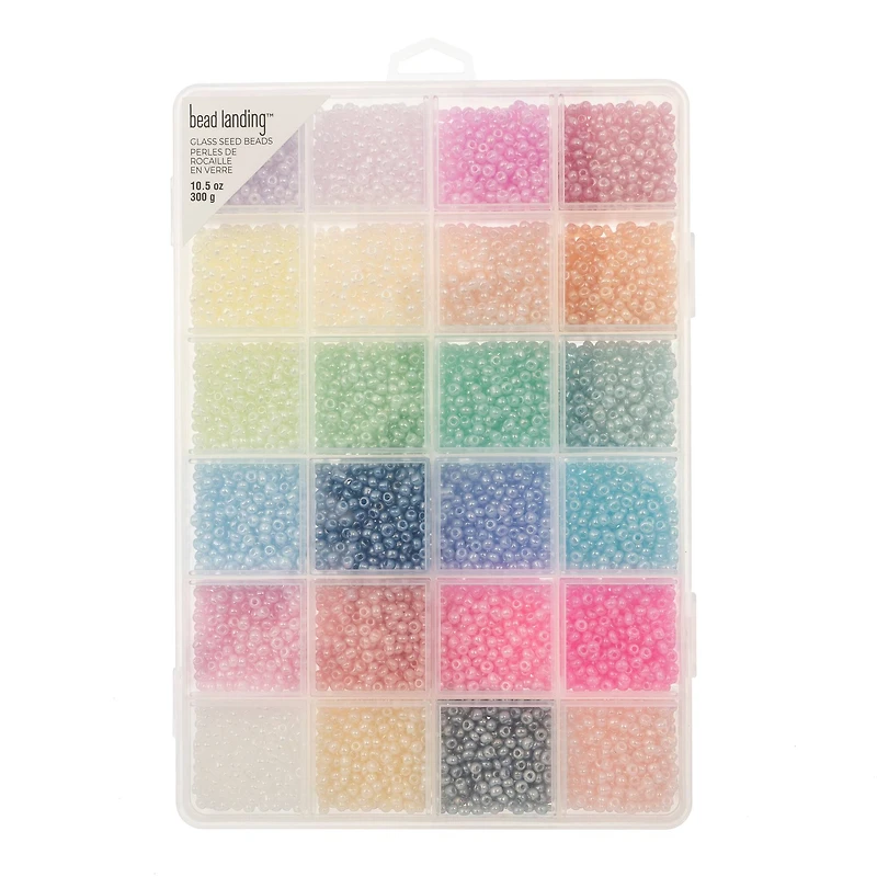 8/0 Pastel Glass Seed Beads, 10.5oz. by Bead Landing™