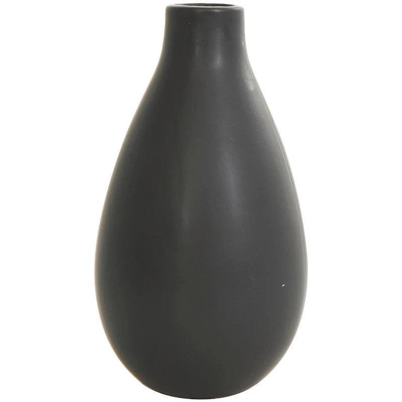 Black Ceramic Minimalistic Vase Set