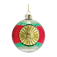 Glass Reflector Ball Ornament Set