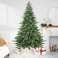 7ft. Pre-Lit Real Touch™ Blue Spruce Artificial Christmas Tree, Clear Lights
