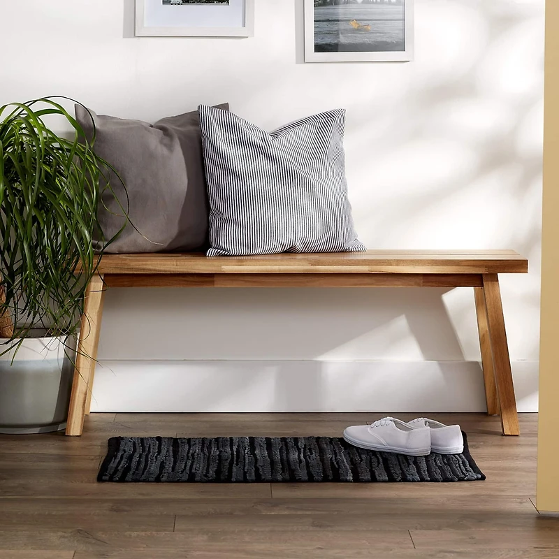 DII® Multi Black Rag Rug