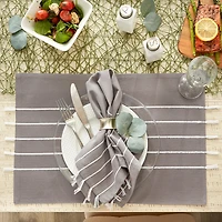DII® Striped Tassel Napkins