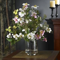 15" Dogwood Arrangement in Vase