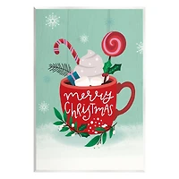 Stupell Industries Merry Christmas Warm Cocoa Wall Plaque Art
