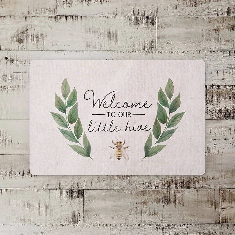 Welcome To Our Little Hive Floor Mat