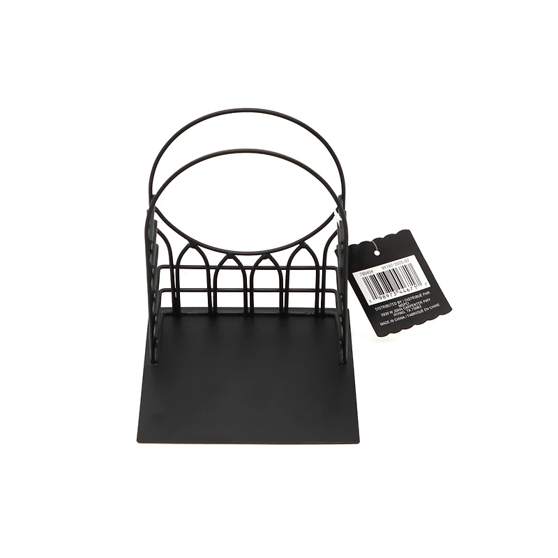 6" Black Arch Window Metal Miniature Stand by Ashland®