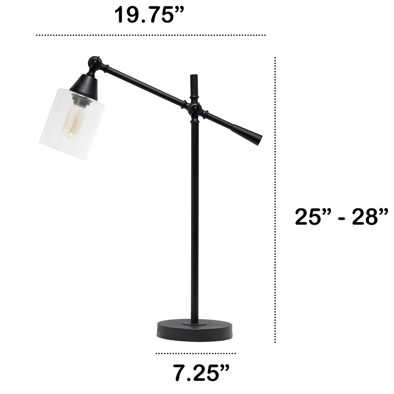 Lalia Home 2.5ft. Vertically Adjustable Desk Lamp