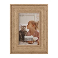 Expressions™ 4" x 6" Tan Ribbed Frame by Studio Décor®