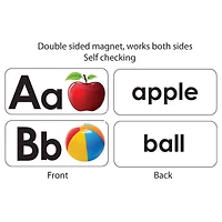 Ashley Productions ABC Picture Words Double-Sided Magnets, 3 Pack