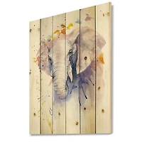 Designart - Portrait of An Elephant In Flowers