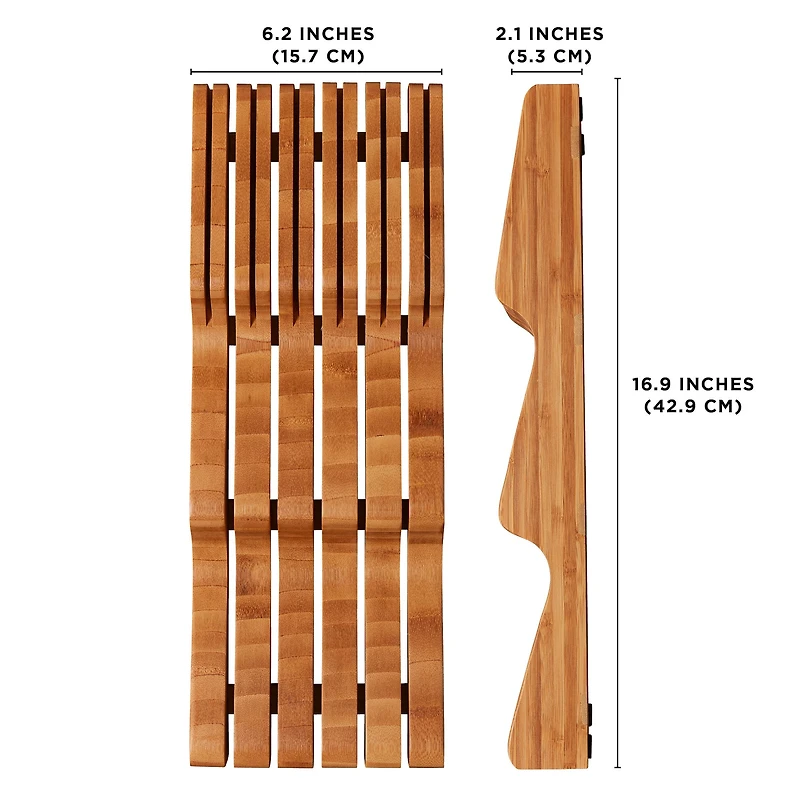 Sabatier 11-Slot Bamboo In-Drawer Knife Organizer