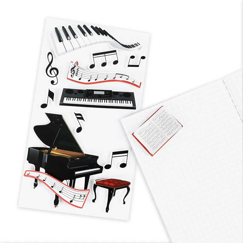 Piano Recital Dimensional Stickers by Recollections™