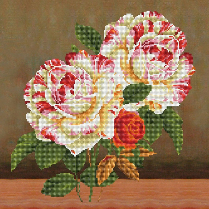 Diamond Dotz® Intermediate Camellia & Rose Bouquet Diamond Painting Kit