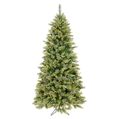 8.5ft. Pre-Lit Slim Cashmere Artificial Christmas Tree, Warm White Dura-Lit® LED Lights