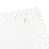 12 Packs: 10 ct. (120 total) 5" x 7" Floral Foil Invite Card Set by Recollections™