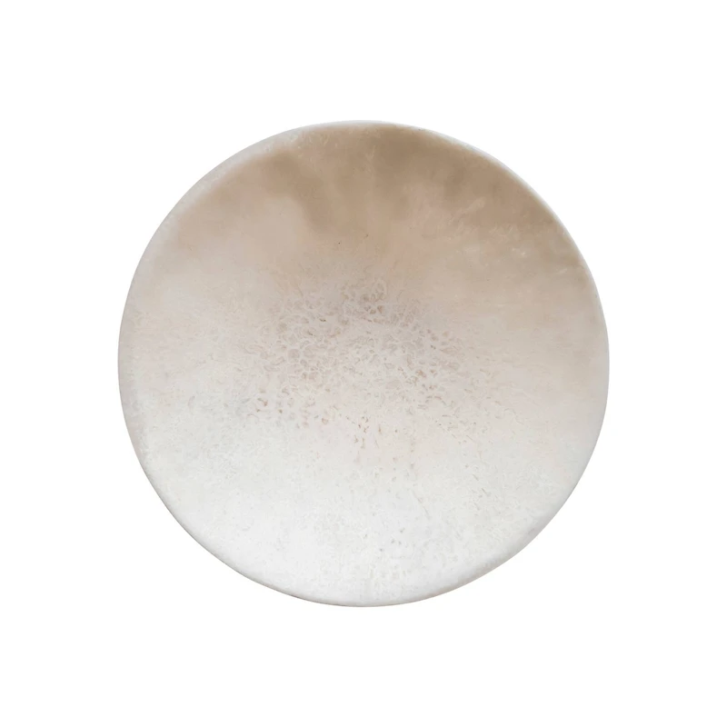 Hello Honey® 12" Light Pink Matte Marbled Resin Serving Bowl