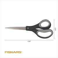 Fiskars® 8" Black Scissors, 2ct.