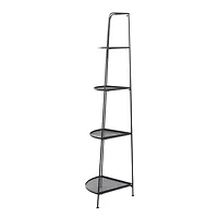 Black Iron Contemporary Bakers Rack, 27" x 22" x 16"
