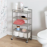Honey Can Do 5-Tier Rolling Bathroom Storage Cart