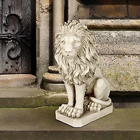 Design Toscano 21" Mansfield Manor Lion Sentinel Statue