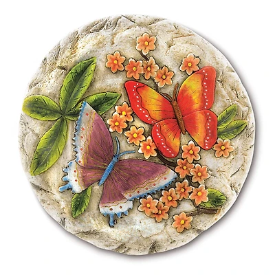 11" Butterflies Outdoor Stepping Stone