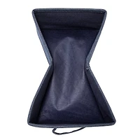 Household Essentials 11.5" Denim Blue Collapsible Cotton Blend Rectangular Storage Drawer, 2ct.