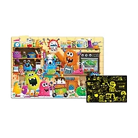 Puzzle Doubles! - Glow in the Dark Monsters: 100 Pcs